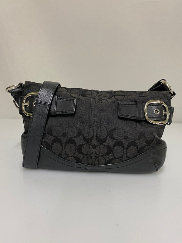 【中古品】【レディース】 COACH コーチ SHOULDER BAG F17169 ショルダー バッグ ワンショルダー カバン 鞄 180-260830-em-13-min カラー：ブラック 万代Net店