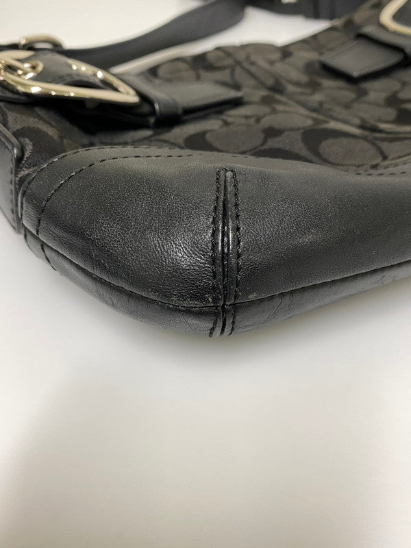 【中古品】【レディース】 COACH コーチ SHOULDER BAG F17169 ショルダー バッグ ワンショルダー カバン 鞄 180-260830-em-13-min カラー：ブラック 万代Net店
