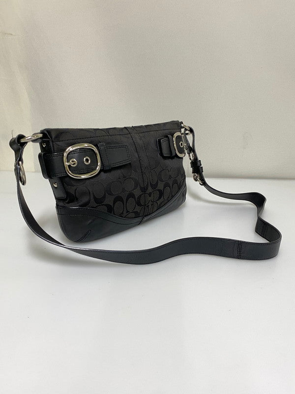 【中古品】【レディース】 COACH コーチ SHOULDER BAG F17169 ショルダー バッグ ワンショルダー カバン 鞄 180-260830-em-13-min カラー：ブラック 万代Net店