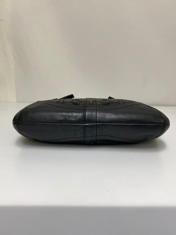 【中古品】【レディース】 COACH コーチ SHOULDER BAG F17169 ショルダー バッグ ワンショルダー カバン 鞄 180-260830-em-13-min カラー：ブラック 万代Net店
