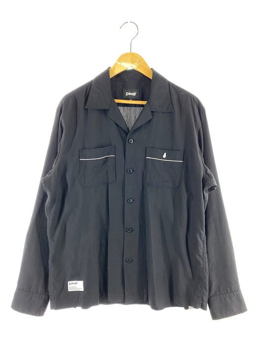 【中古品】【メンズ】 SCHOTT ショット BOWLING SHIRT ボーリングシャツ 長袖シャツ トップス 145-260909-yn-36-min サイズ：M カラー：ブラック 万代Net店