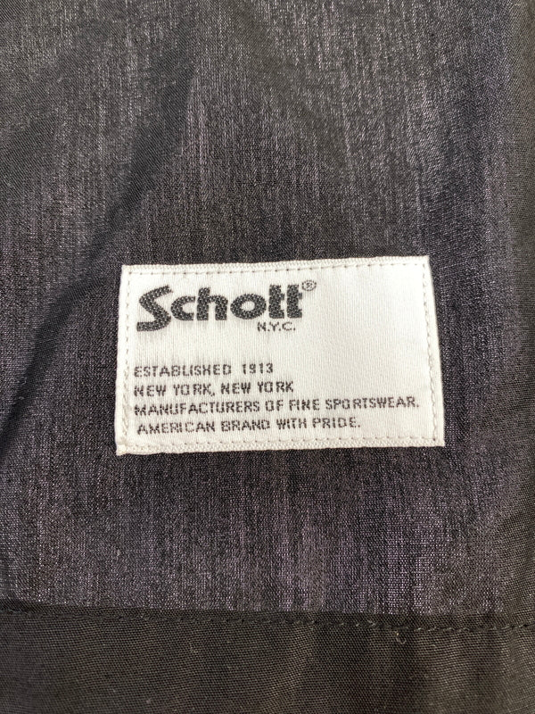 【中古品】【メンズ】 SCHOTT ショット BOWLING SHIRT ボーリングシャツ 長袖シャツ トップス 145-260909-yn-36-min サイズ：M カラー：ブラック 万代Net店