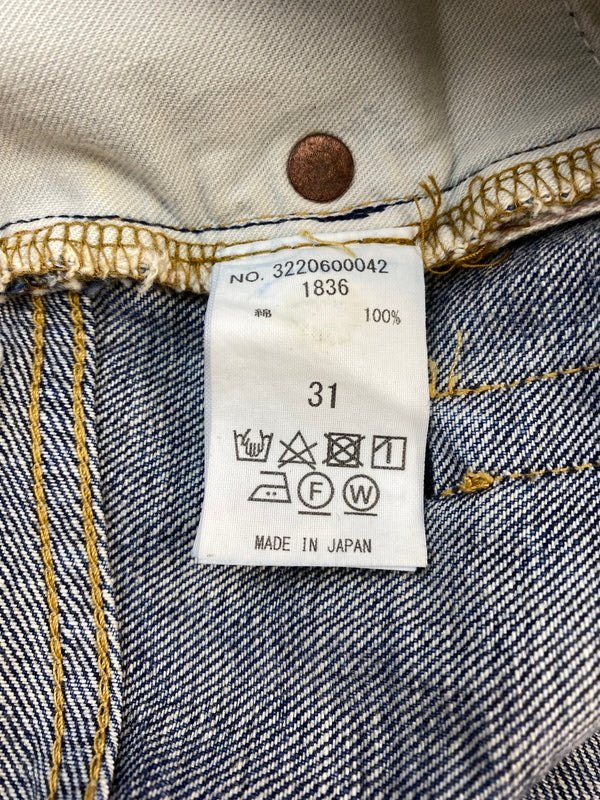 【現状渡し品】【メンズ】 RON HERMAN ロンハーマン WWⅡ RAW DENIM STRAIGHT PANTS 32220600042 ロー デニム ストレート パンツ メンズ ボトムス ジーンズ ジーパン 151-260901-em-25-min サイズ：31 カラー：インディゴ 万代Net店