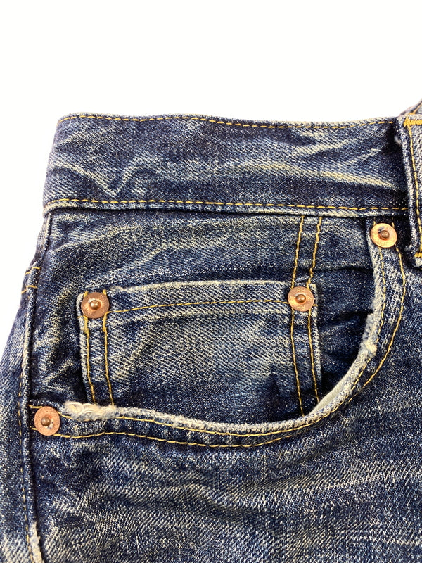 【現状渡し品】【メンズ】 RON HERMAN ロンハーマン WWⅡ RAW DENIM STRAIGHT PANTS 32220600042 ロー デニム ストレート パンツ メンズ ボトムス ジーンズ ジーパン 151-260901-em-25-min サイズ：31 カラー：インディゴ 万代Net店