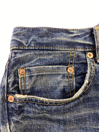 【現状渡し品】【メンズ】 RON HERMAN ロンハーマン WWⅡ RAW DENIM STRAIGHT PANTS 32220600042 ロー デニム ストレート パンツ メンズ ボトムス ジーンズ ジーパン 151-260901-em-25-min サイズ：31 カラー：インディゴ 万代Net店