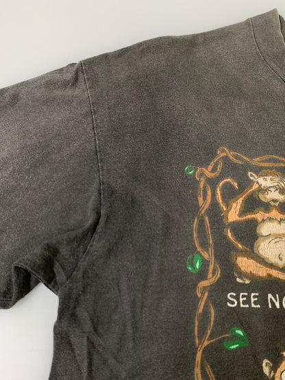 【現状渡し品】【メンズ】 90S MONKEY JOKE SS TEE 90年代 モンキー ジョーク ショートスリーブ Tシャツ メンズ トップス 半袖 ヴィンテージ 猿 146-260901-em-07-min カラー：グレー 万代Net店