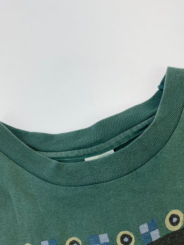 【中古品】【メンズ】 anvil アンビル JACKSON HOLE WYOMING ジャクソン ホール ワイオミング Tシャツ 半袖 ショートスリーブ ティーシャツ 146-260830-hu-58-min サイズ：L カラー：グリーン系 万代Net店