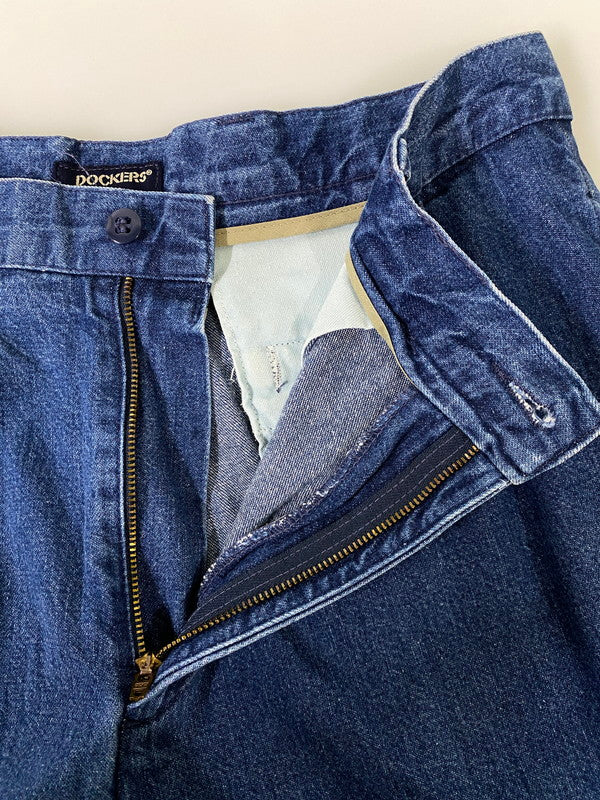 【中古品】【メンズ】 DOCKERS ドッカーズ ツータック デニム メンズ デニム パンツ ボトムス ジーパン ジーンズ 157-260904-em-29-min サイズ：W33×L32 カラー：インディゴ 万代Net店