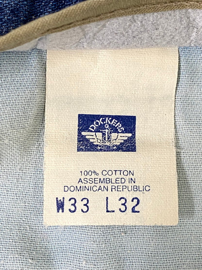 【中古品】【メンズ】 DOCKERS ドッカーズ ツータック デニム メンズ デニム パンツ ボトムス ジーパン ジーンズ 157-260904-em-29-min サイズ：W33×L32 カラー：インディゴ 万代Net店