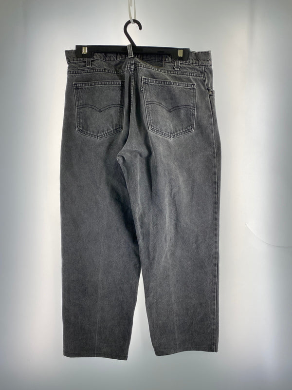 【中古品】【メンズ】 LEVI'S リーバイス 550 BLACK DENIM PANTS 90'S 黒タブ 550 ブラック デニムパンツ メンズ ボトムス ジーパン ジーンズ 90年代 ヴィンテージ 157-260901-em-27-min カラー：ブラックインディゴ 万代Net店