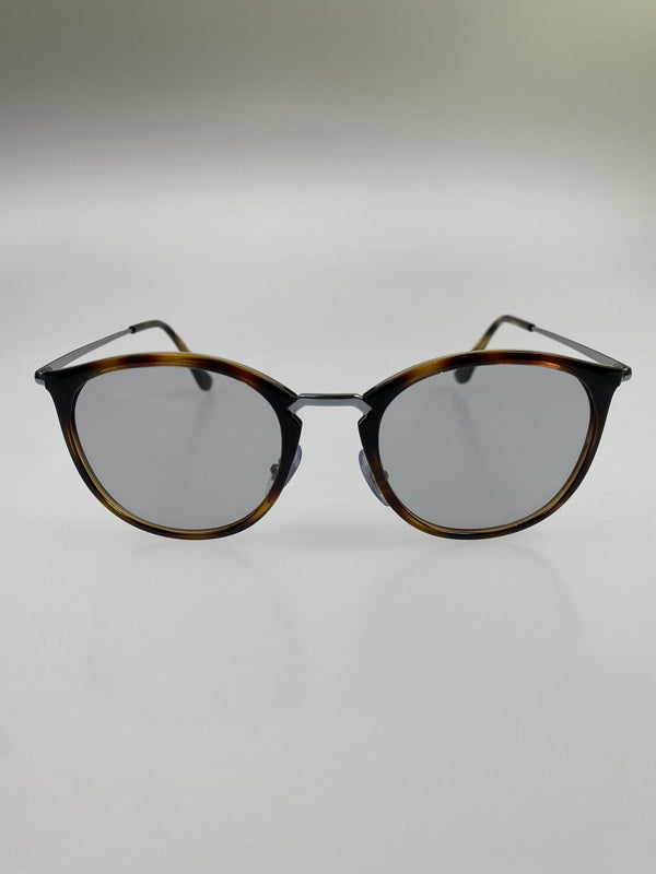 【中古品】【メンズ/レディース】 RAY-BAN レイバン メガネ RB7140 アクセサリー ファッション アイテム 度なし 49□20-150 203-260830-em-52-min カラー：ポリッシュ ハバナ 万代Net店