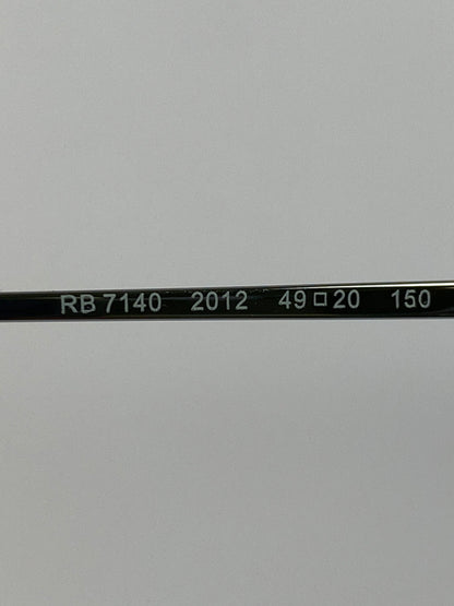 【中古品】【メンズ/レディース】 RAY-BAN レイバン メガネ RB7140 アクセサリー ファッション アイテム 度なし 49□20-150 203-260830-em-52-min カラー：ポリッシュ ハバナ 万代Net店