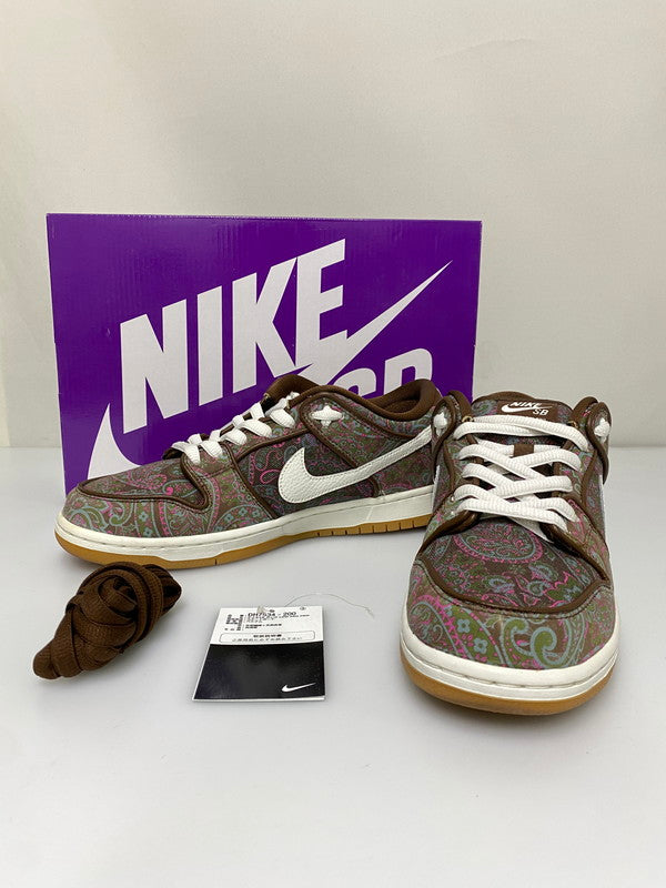 【中古品】【メンズ】 NIKE ナイキ SB DUNK LOW PRM BROWN PAISLEY DH7534-200 SB ダンク ロー プレミアム ブラウンペイズリー スニーカー メンズ シューズ 靴 160-260830-em-19-min サイズ：27.5cm カラー：ブラウン系 万代Net店