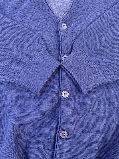【中古品】【メンズ】 ARROW アロー LOGO CARDIGAN ロゴ カーディガン トップス 146-260909-yn-39-min サイズ：XL カラー：パープル 万代Net店