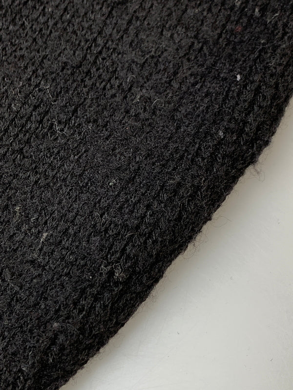 【中古品】【メンズ】 VINTAGE ヴィンテージ DIAMOND PATTERN ZIP UP SWEATER ダイアモンド パターン ジップ アップ セーター トップス ニット 146-260903-hu-24-min サイズ：タグなしのため不明 カラー：ブラック 万代Net店
