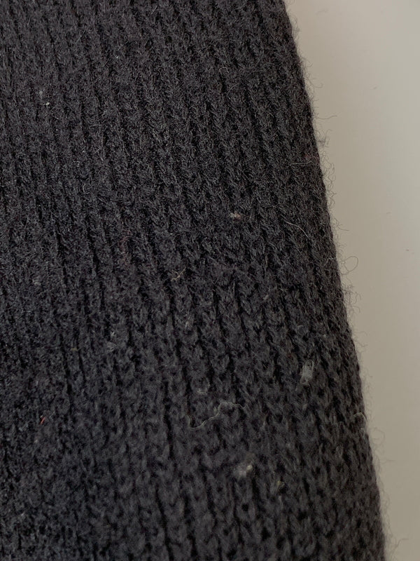 【中古品】【メンズ】 VINTAGE ヴィンテージ DIAMOND PATTERN ZIP UP SWEATER ダイアモンド パターン ジップ アップ セーター トップス ニット 146-260903-hu-24-min サイズ：タグなしのため不明 カラー：ブラック 万代Net店