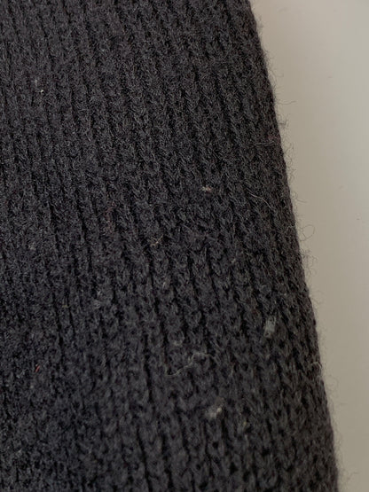 【中古品】【メンズ】 VINTAGE ヴィンテージ DIAMOND PATTERN ZIP UP SWEATER ダイアモンド パターン ジップ アップ セーター トップス ニット 146-260903-hu-24-min サイズ：タグなしのため不明 カラー：ブラック 万代Net店