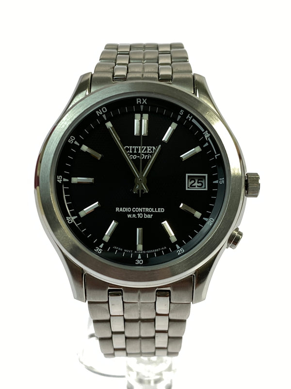 【中古品】【メンズ】 CITIZEN シチズン アナログ クオーツ腕時計 FRD59-2391 H415-S033004 ECO-DRIVE メンズ ウォッチ ソーラー電場腕時計 197-260830-em-49-min カラー：シルバー/ブラック 万代Net店