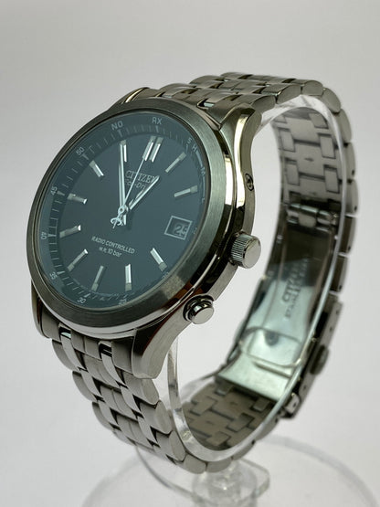 【中古品】【メンズ】 CITIZEN シチズン アナログ クオーツ腕時計 FRD59-2391 H415-S033004 ECO-DRIVE メンズ ウォッチ ソーラー電場腕時計 197-260830-em-49-min カラー：シルバー/ブラック 万代Net店