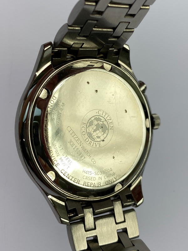 【中古品】【メンズ】 CITIZEN シチズン アナログ クオーツ腕時計 FRD59-2391 H415-S033004 ECO-DRIVE メンズ ウォッチ ソーラー電場腕時計 197-260830-em-49-min カラー：シルバー/ブラック 万代Net店