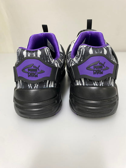 【中古品】【メンズ】 PUMA プーマ DISC BLAZE ATMOS 394416-01 アトモス別注 プーマ ディスクブレイズ 墨流し スニーカー メンズ シューズ 靴 163-260830-em-18-min サイズ：27.0cm カラー：ブラック/ホワイト/パープル 万代Net店