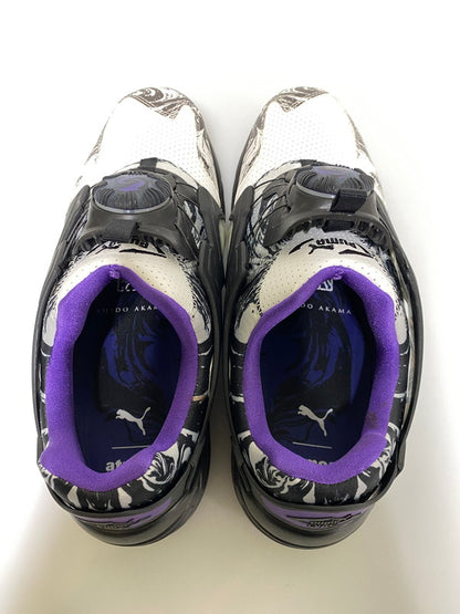 【中古品】【メンズ】 PUMA プーマ DISC BLAZE ATMOS 394416-01 アトモス別注 プーマ ディスクブレイズ 墨流し スニーカー メンズ シューズ 靴 163-260830-em-18-min サイズ：27.0cm カラー：ブラック/ホワイト/パープル 万代Net店