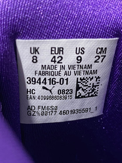 【中古品】【メンズ】 PUMA プーマ DISC BLAZE ATMOS 394416-01 アトモス別注 プーマ ディスクブレイズ 墨流し スニーカー メンズ シューズ 靴 163-260830-em-18-min サイズ：27.0cm カラー：ブラック/ホワイト/パープル 万代Net店