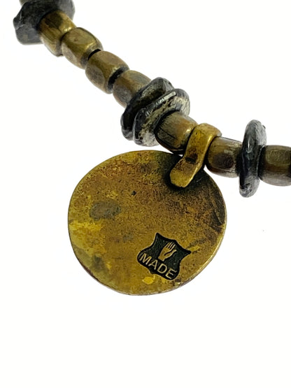 【中古品】【メンズ/レディース】 AMP JAPAN アンプジャパン ブレスレット アクセサリー 腕輪 ヴィンテージ風 ハンドメイド 193-260830-em-45-min カラー：ゴールドブラウン 万代Net店