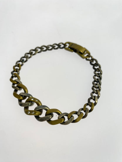 【中古品】【レディース】 AMP JAPAN アンプジャパン キャバルリー チェーン ブレスレット アクセサリー 腕輪 キヘイチェーン 192-260830-em-41-min カラー：シルバーゴールド 万代Net店