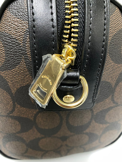 【中古品】【レディース】 COACH コーチ シグネチャー 2WAY BAG F83607 ハンドバッグ ローワン サッチェル ボストン型 レディース カバン 鞄 ショルダーバッグ 180-260830-em-16-min カラー：ブラウン系 万代Net店