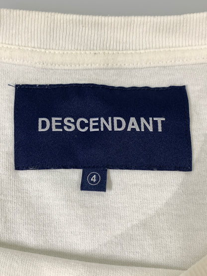 【中古品】【メンズ】 DESCENDANT ディセンダント CETUS シータス SS TEE 半袖 Tシャツ ティー ショートスリーブ 142-260829-hu-15-min サイズ：4 カラー：ホワイト 万代Net店