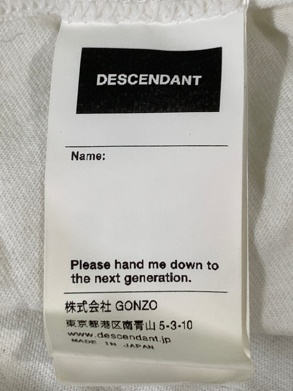 【中古品】【メンズ】 DESCENDANT ディセンダント CETUS シータス SS TEE 半袖 Tシャツ ティー ショートスリーブ 142-260829-hu-15-min サイズ：4 カラー：ホワイト 万代Net店