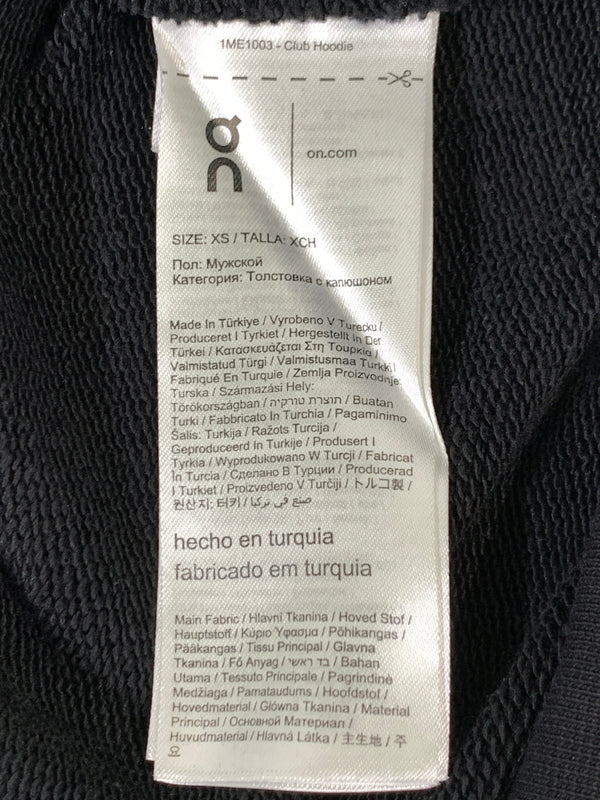 【中古品】【メンズ】 ON オン CLUB HOODIE クラブ フーディー メンズ トップス パーカー 148-260908-KS-17-min サイズ：XS カラー：ブラック 万代Net店