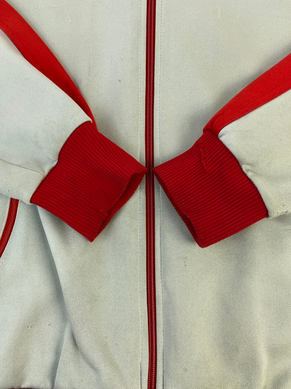【現状渡し品】【メンズ】 ADIDAS アディダス TRACK JACKET トラックジャケット メンズ 長袖 ジャージ ジップアップ ライトアウター 146-260904-em-46-min サイズ：5 カラー：レッド/グレー 万代Net店
