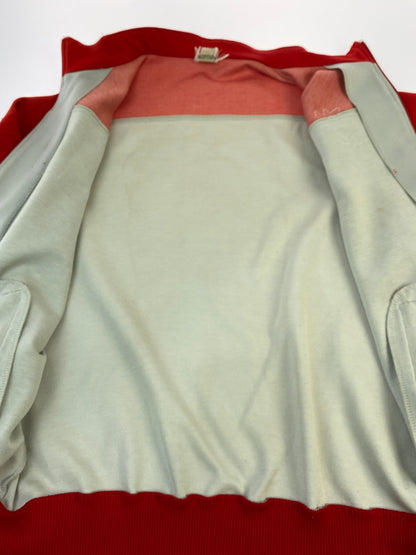 【現状渡し品】【メンズ】 ADIDAS アディダス TRACK JACKET トラックジャケット メンズ 長袖 ジャージ ジップアップ ライトアウター 146-260904-em-46-min サイズ：5 カラー：レッド/グレー 万代Net店