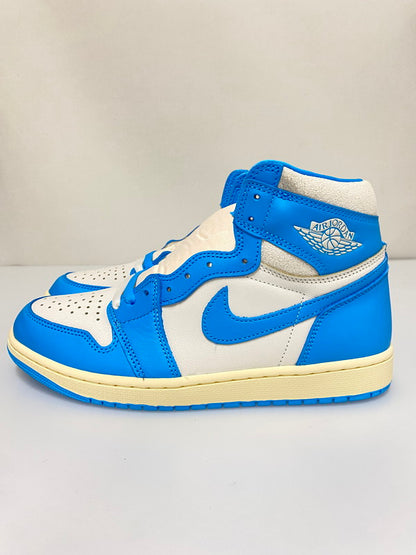 【中古美品】【メンズ】 NIKE ナイキ AIR JORDAN 1 RETRO HIGH OG UNC REIMAGINED DZ5485-402 エアジョーダン1 レトロ ハイ OG UNC リイマジンド スニーカー メンズ シューズ 靴 160-260830-em-21-min サイズ：27.5cm カラー：ダークパウダーブルー／セイル 万代Net店