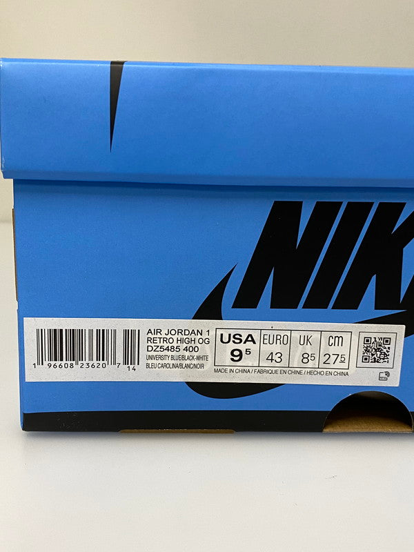 【中古品】【メンズ】 NIKE ナイキ AIR JORDAN 1 RETRO HIGH OG DZ5485-400 エアジョーダン1 レトロ ハイ OG スニーカー メンズ シューズ 靴 160-260830-em-22-min サイズ：27.5cm カラー：UNIVERSITY BLUE UNC TOE 万代Net店