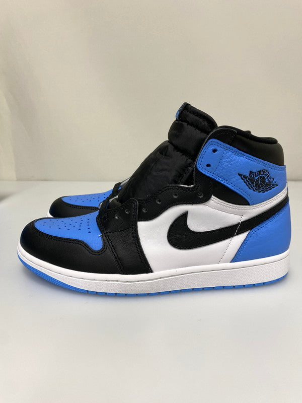 【中古品】【メンズ】 NIKE ナイキ AIR JORDAN 1 RETRO HIGH OG DZ5485-400 エアジョーダン1 レトロ ハイ OG スニーカー メンズ シューズ 靴 160-260830-em-22-min サイズ：27.5cm カラー：UNIVERSITY BLUE UNC TOE 万代Net店