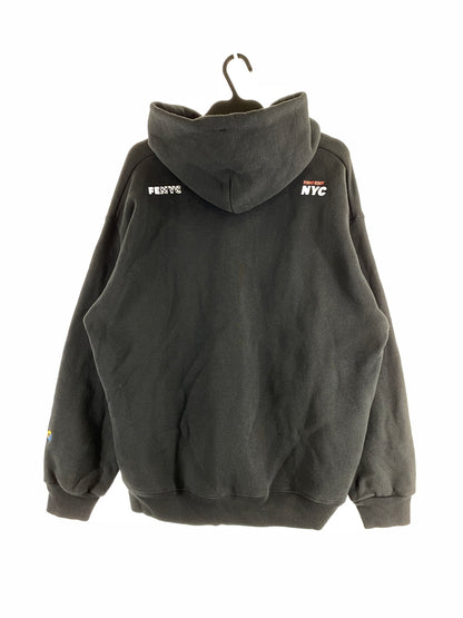 【中古品】【メンズ】 FISHS EDDY フィッシュ エディ LOGO HOODIE ロゴ フーディー メンズ トップス パーカー 147-260901-em-22-min サイズ：M カラー：ブラック 万代Net店