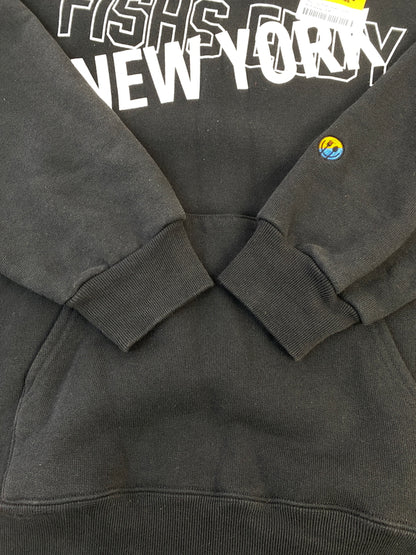 【中古品】【メンズ】 FISHS EDDY フィッシュ エディ LOGO HOODIE ロゴ フーディー メンズ トップス パーカー 147-260901-em-22-min サイズ：M カラー：ブラック 万代Net店