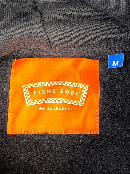 【中古品】【メンズ】 FISHS EDDY フィッシュ エディ LOGO HOODIE ロゴ フーディー メンズ トップス パーカー 147-260901-em-22-min サイズ：M カラー：ブラック 万代Net店