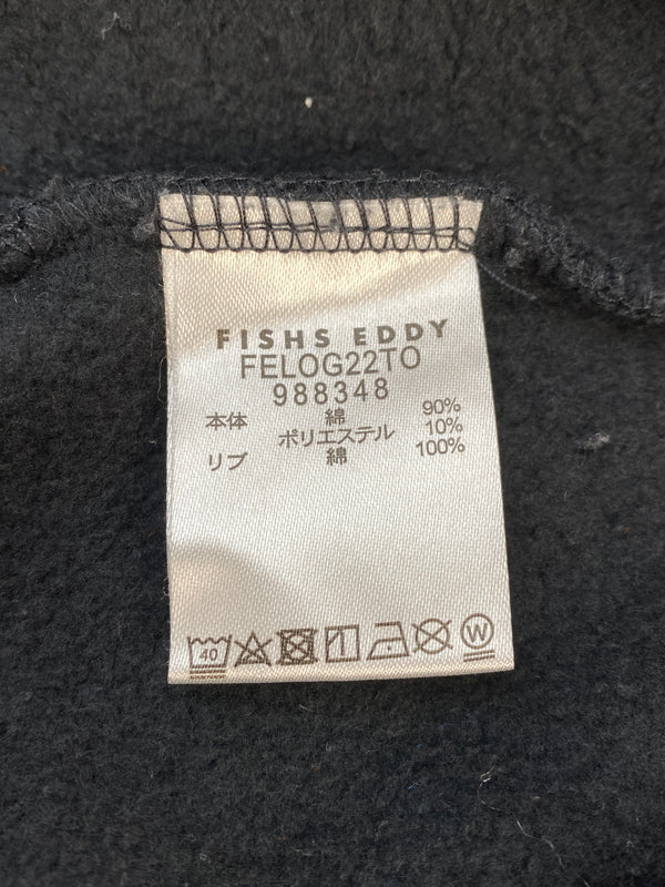 【中古品】【メンズ】 FISHS EDDY フィッシュ エディ LOGO HOODIE ロゴ フーディー メンズ トップス パーカー 147-260901-em-22-min サイズ：M カラー：ブラック 万代Net店