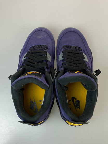 【中古品】【メンズ】 NIKE ナイキ AIR JORDAN 4 RETRO OG LAKERS FV5029-500 エアジョーダン4 レトロ OG レイカーズ スニーカー メンズ シューズ 靴 160-260830-em-38-min サイズ：26.5cm カラー：インペリアルパープル/ブラック/イエロー 万代Net店