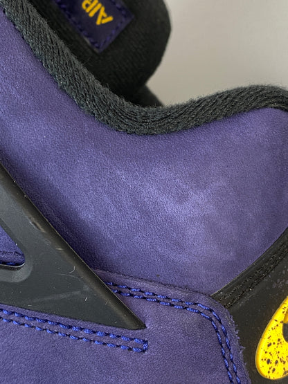【中古品】【メンズ】 NIKE ナイキ AIR JORDAN 4 RETRO OG LAKERS FV5029-500 エアジョーダン4 レトロ OG レイカーズ スニーカー メンズ シューズ 靴 160-260830-em-38-min サイズ：26.5cm カラー：インペリアルパープル/ブラック/イエロー 万代Net店