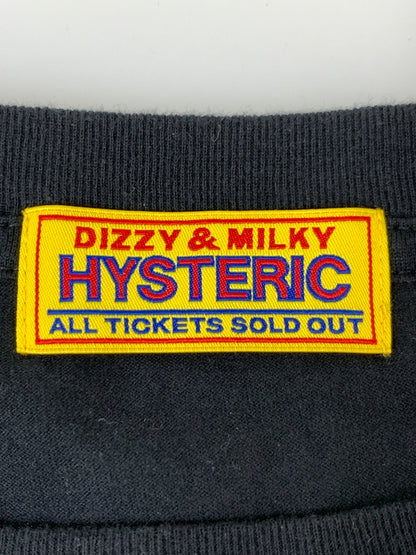 【中古品】【メンズ】 HYSTERIC GLAMOUR ヒステリックグラマー HYSTERIC QUEEN OVERSIZED T-SHIRT ヒステリック クイーン オーバーサイズド ティーシャツ 01253CL04 Tシャツ ロングスリーブ 長袖 140-260830-hu-06-min サイズ：FREE カラー：ブラック 万代Net店