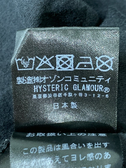 【中古品】【メンズ】 HYSTERIC GLAMOUR ヒステリックグラマー HYSTERIC QUEEN OVERSIZED T-SHIRT ヒステリック クイーン オーバーサイズド ティーシャツ 01253CL04 Tシャツ ロングスリーブ 長袖 140-260830-hu-06-min サイズ：FREE カラー：ブラック 万代Net店