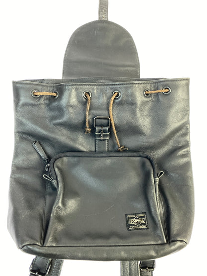 【現状渡し品】【メンズ】 PORTER ポーター CORTINA RUCKSACK コルチナリュックサック カバン 188-260907-yn-16-min カラー：ブラック 万代Net店