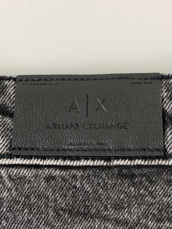 【中古品】【メンズ】 ARMANI EXCHANGE アルマーニエクスチェンジ BLACK DENIM PANTS ブラック デニム パンツ ボトムス ジーパン 152-260830-hu-13-min サイズ：28 カラー：ブラックインディゴ 万代Net店