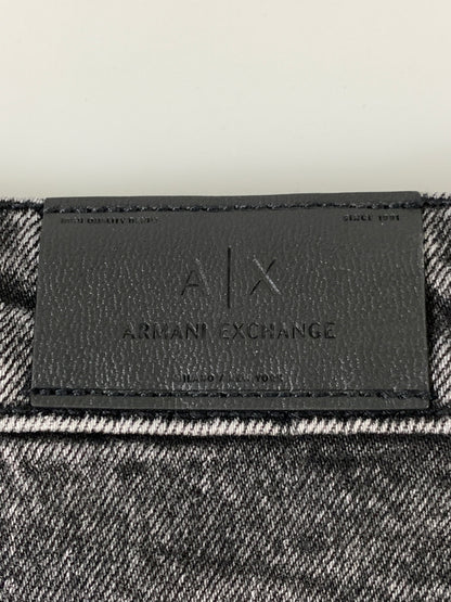 【中古品】【メンズ】 ARMANI EXCHANGE アルマーニエクスチェンジ BLACK DENIM PANTS ブラック デニム パンツ ボトムス ジーパン 152-260830-hu-13-min サイズ：28 カラー：ブラックインディゴ 万代Net店