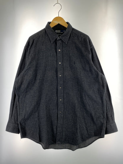 【中古品】【メンズ】 POLO RALPH LAUREN ポロ ラルフローレン LOWELL SPORT SHIRT ロウェル スポーツ シャツ 長袖 シャツ ロングスリーブ 146-260830-hu-40-min サイズ：L カラー：ダークグレー 万代Net店